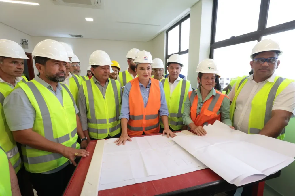 Vice-governadora Hana Ghassan visita obra do Hospital Materno Infantil de Santarém e destaca outros investimentos em saúde no município