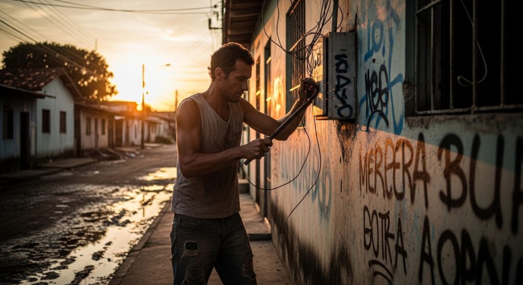 Homem tenta furtar caixa de energia no bairro do Tenoné, em Belém