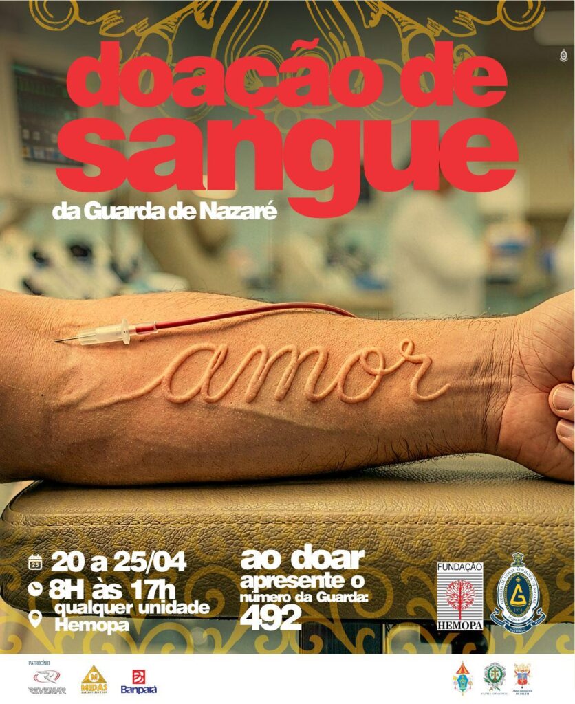 Guarda de Nazaré promove campanha de doação de sangue em parceria com o Hemopa há 10 anos