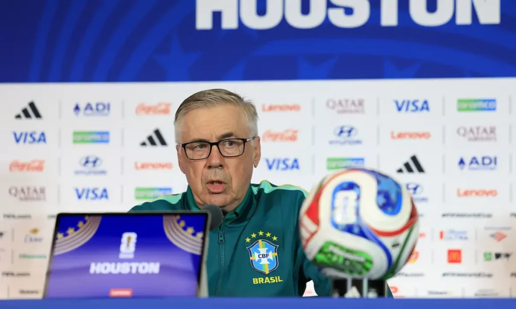 Ancelotti omite escalação do Brasil na véspera do duelo contra o Japão