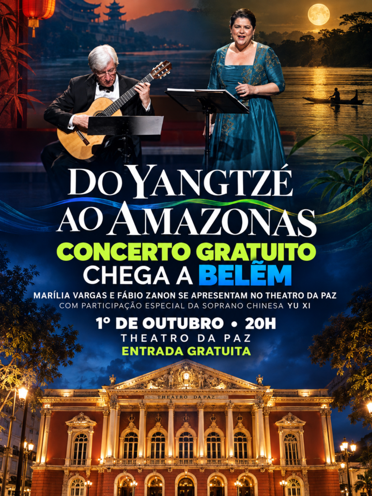 Turnê “Do Yangtzé ao Amazonas” chega a Belém com concerto gratuito